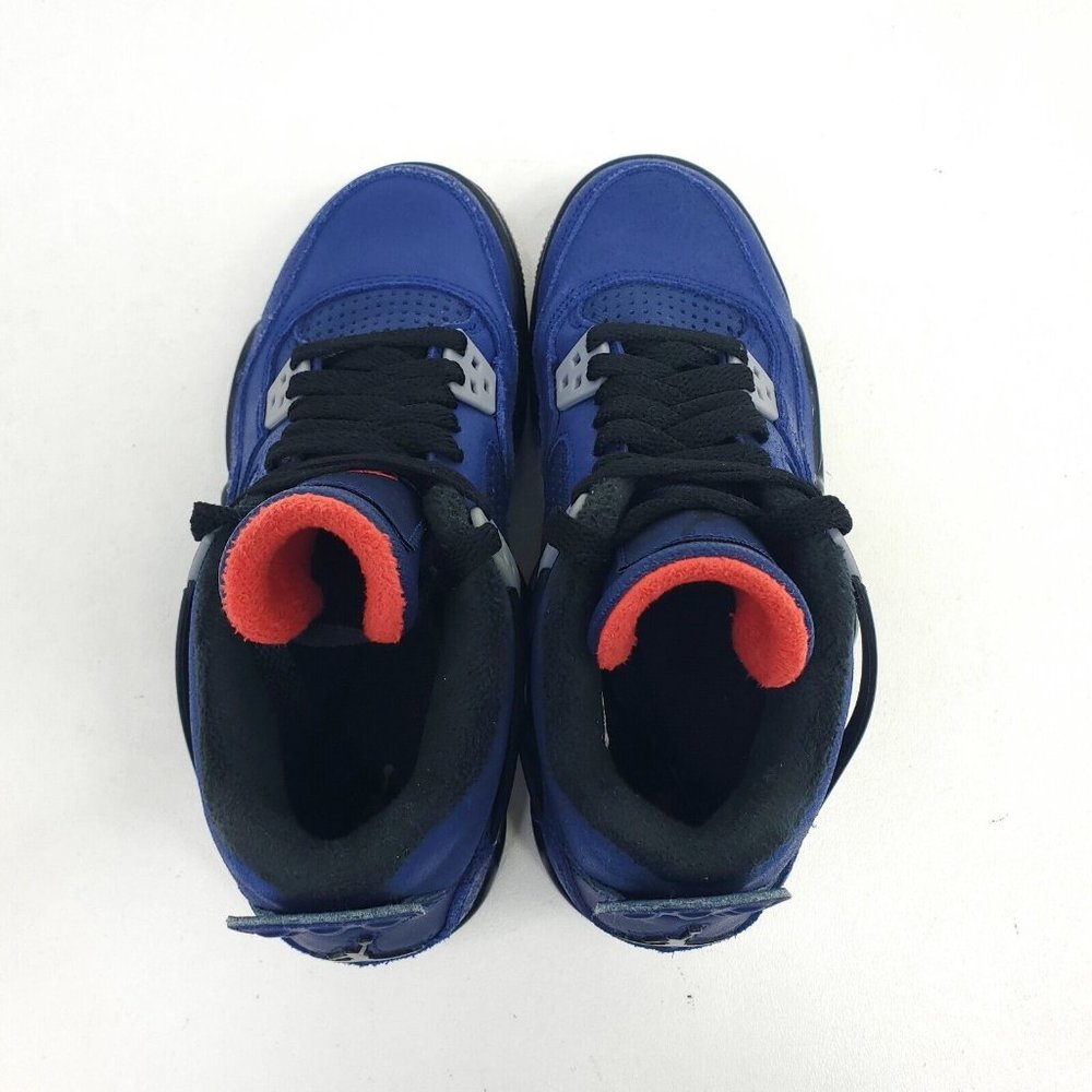 Nike Air Jordan 4 Retro BG Winterized Loyal Blue Boys Shoes Youth Size 4.5Y Kids - Picture 6 of 11